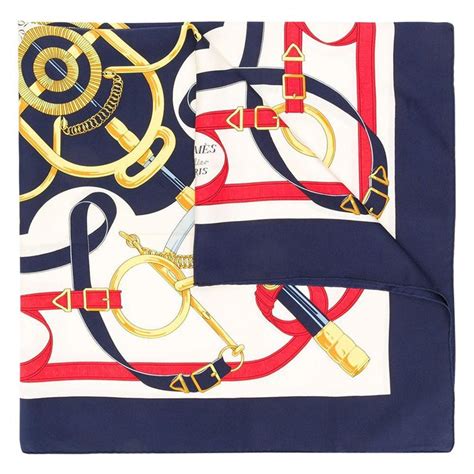 hermes logo scarf